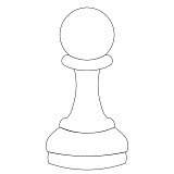 chess pawn single